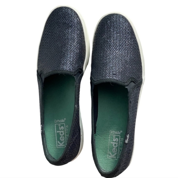 Keds Triple Decker Platform Midnight Blue Shoes Like New! Size 10 - Picture 3 of 6